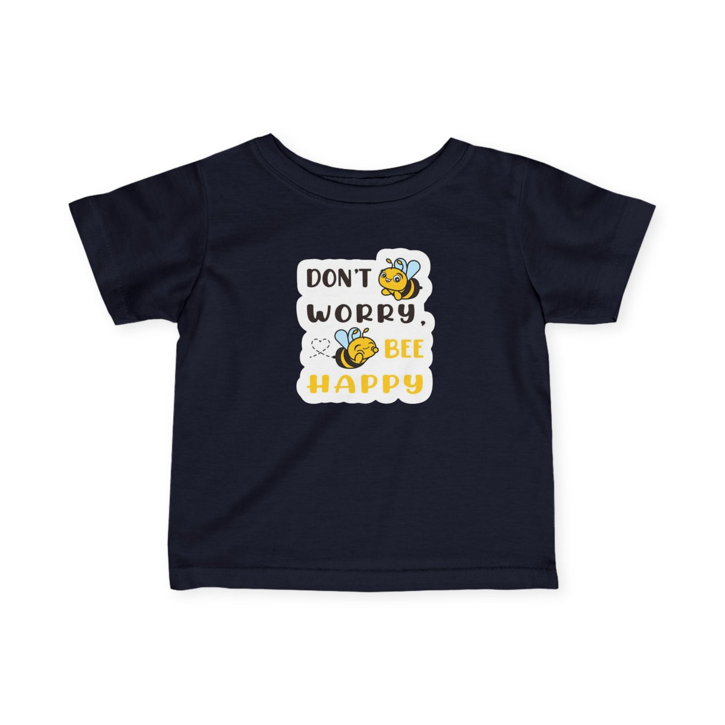 Baby Tee - Don't Worry, Bee Happy - Infant Fine Jersey Shirt