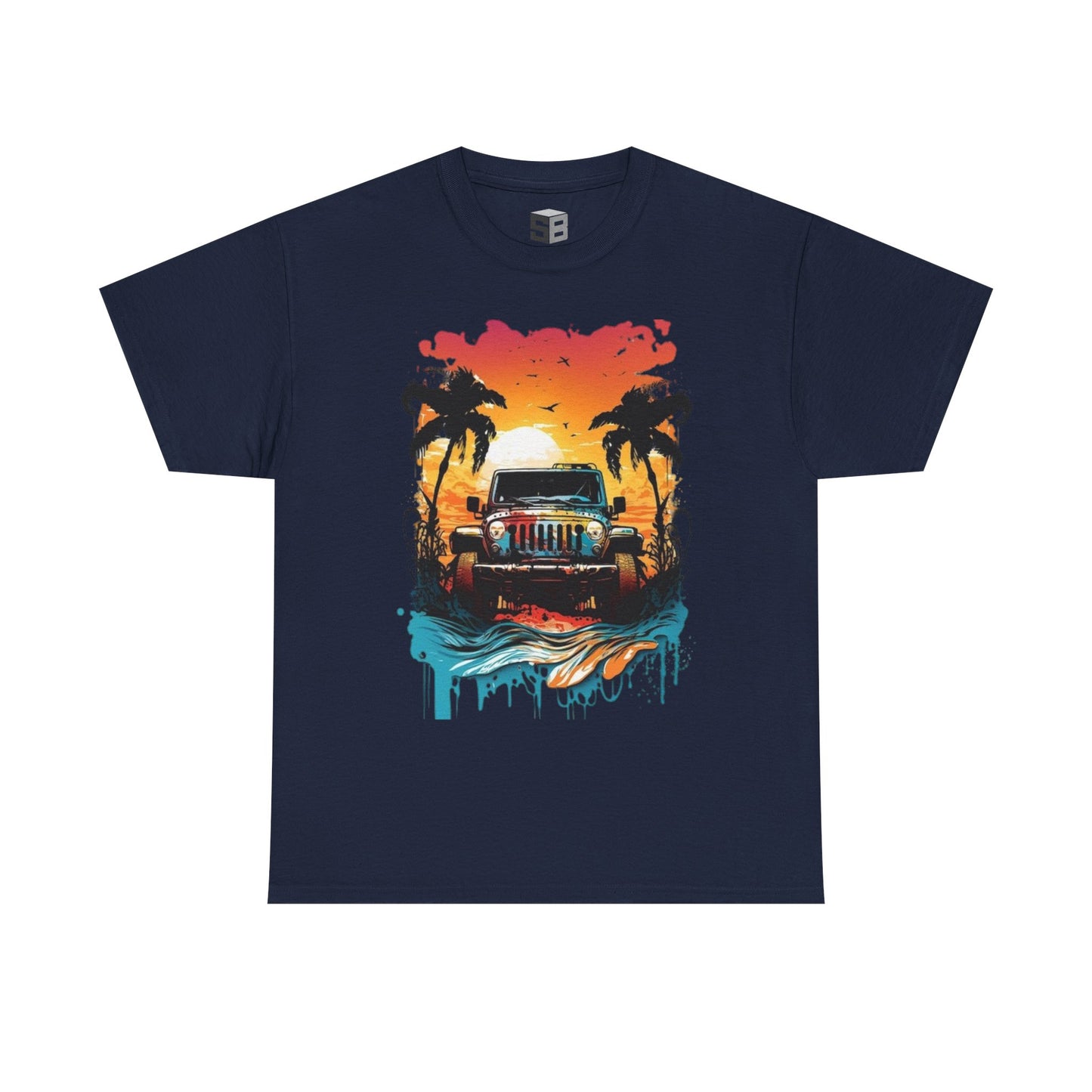 Beach Vibes Shirt, Jeep Lover Navy Color