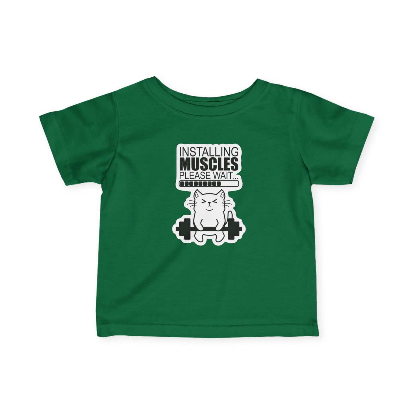 Funny Baby Muscle T-Shirt, Kids Exercise Apparel