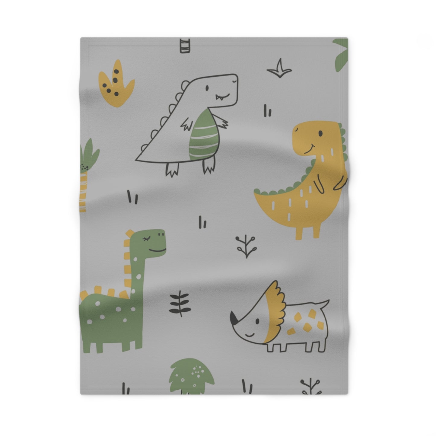Cozy Dinosaur Fleece Baby Blanket | Cute Nursery Decor, Infant Gift, Baby Shower, Soft Toddler Throw, Kid’s Blanket