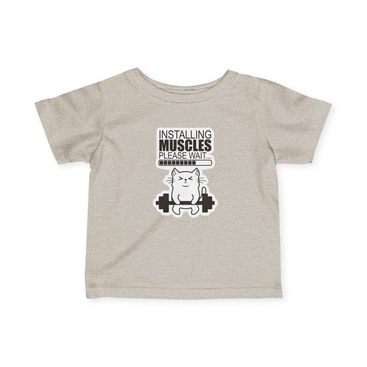 Funny Baby Muscle T-Shirt, Kids Exercise Apparel