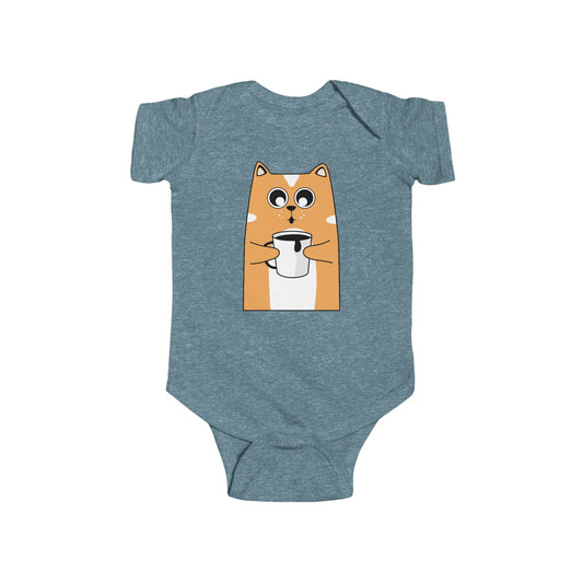 Coffee Cat Cute Bodysuit