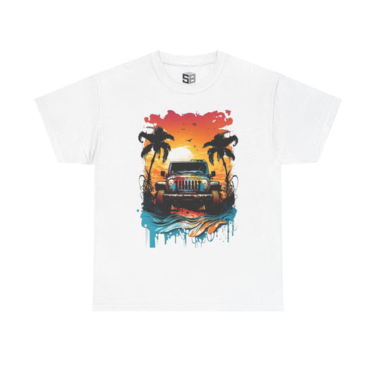 Beach Vibes Shirt, Jeep Lover White Color