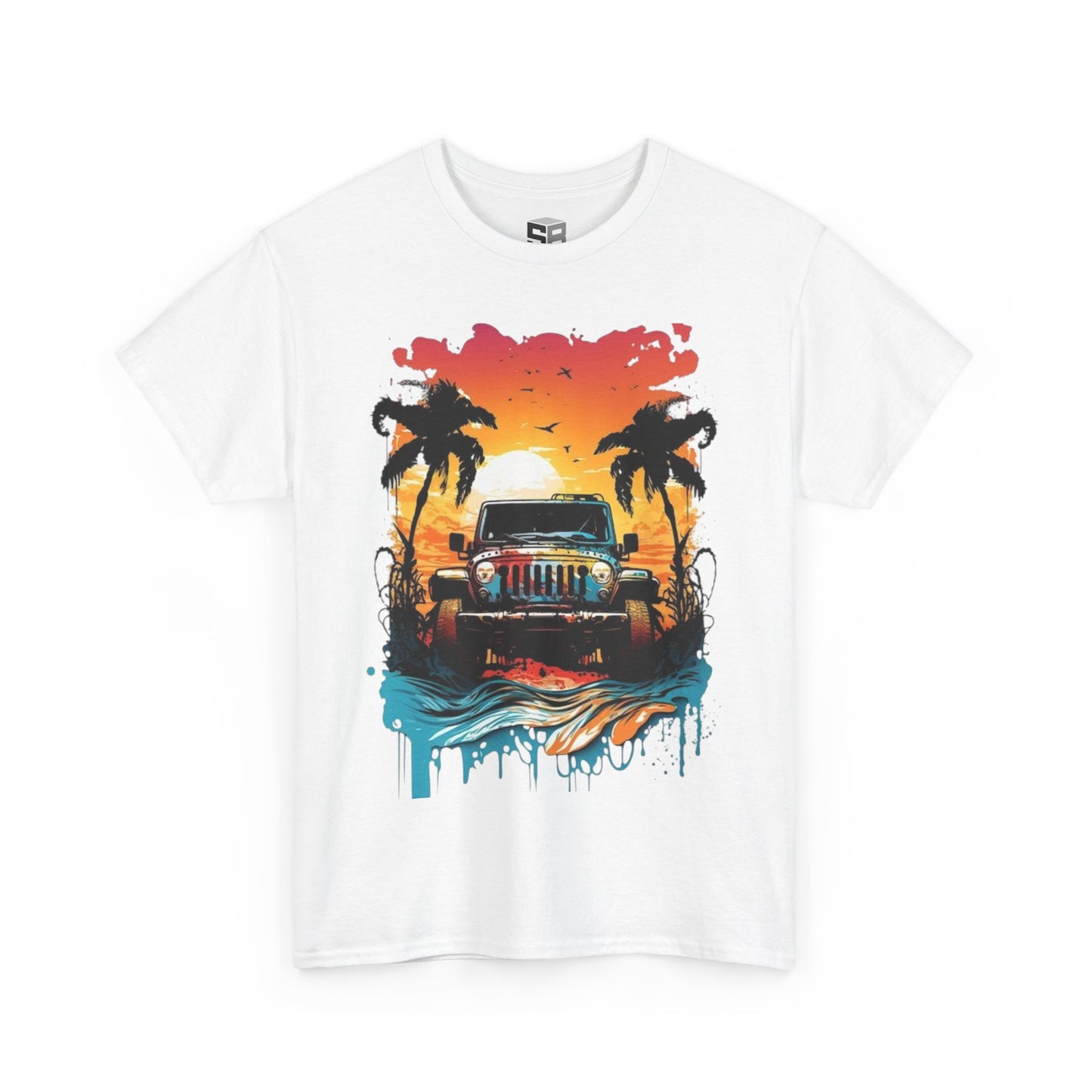 Beach Vibes Shirt, Jeep Lover White Color