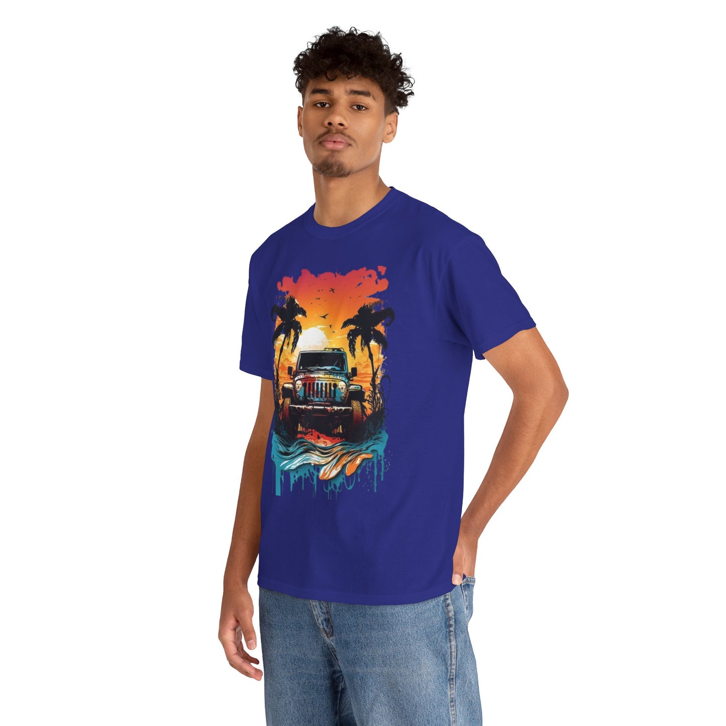 Beach Vibes Shirt, Jeep Lover Cobalt Color