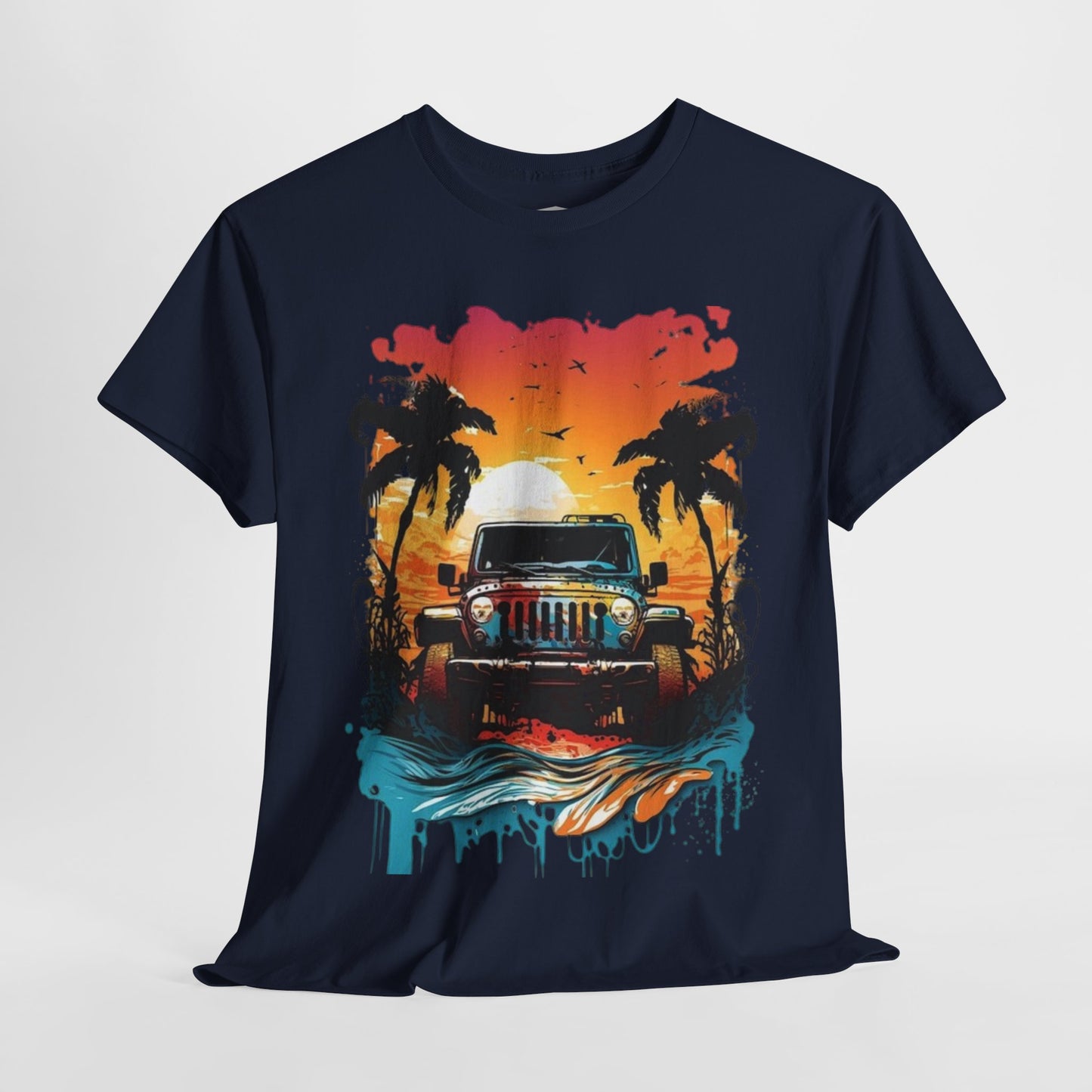 Beach Vibes Shirt, Jeep Lover Navy Color