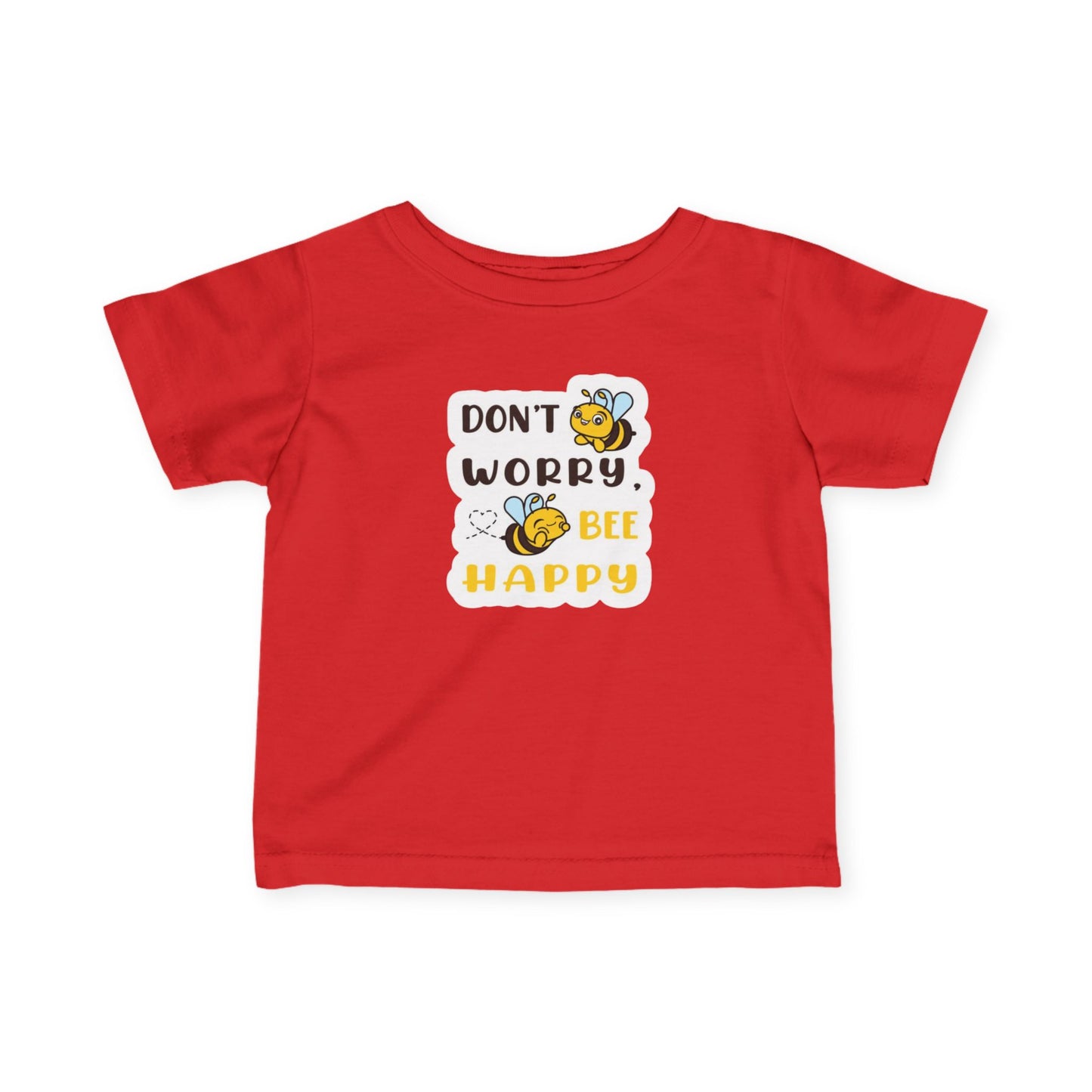 Baby Tee - Don't Worry, Bee Happy - Infant Fine Jersey Shirt