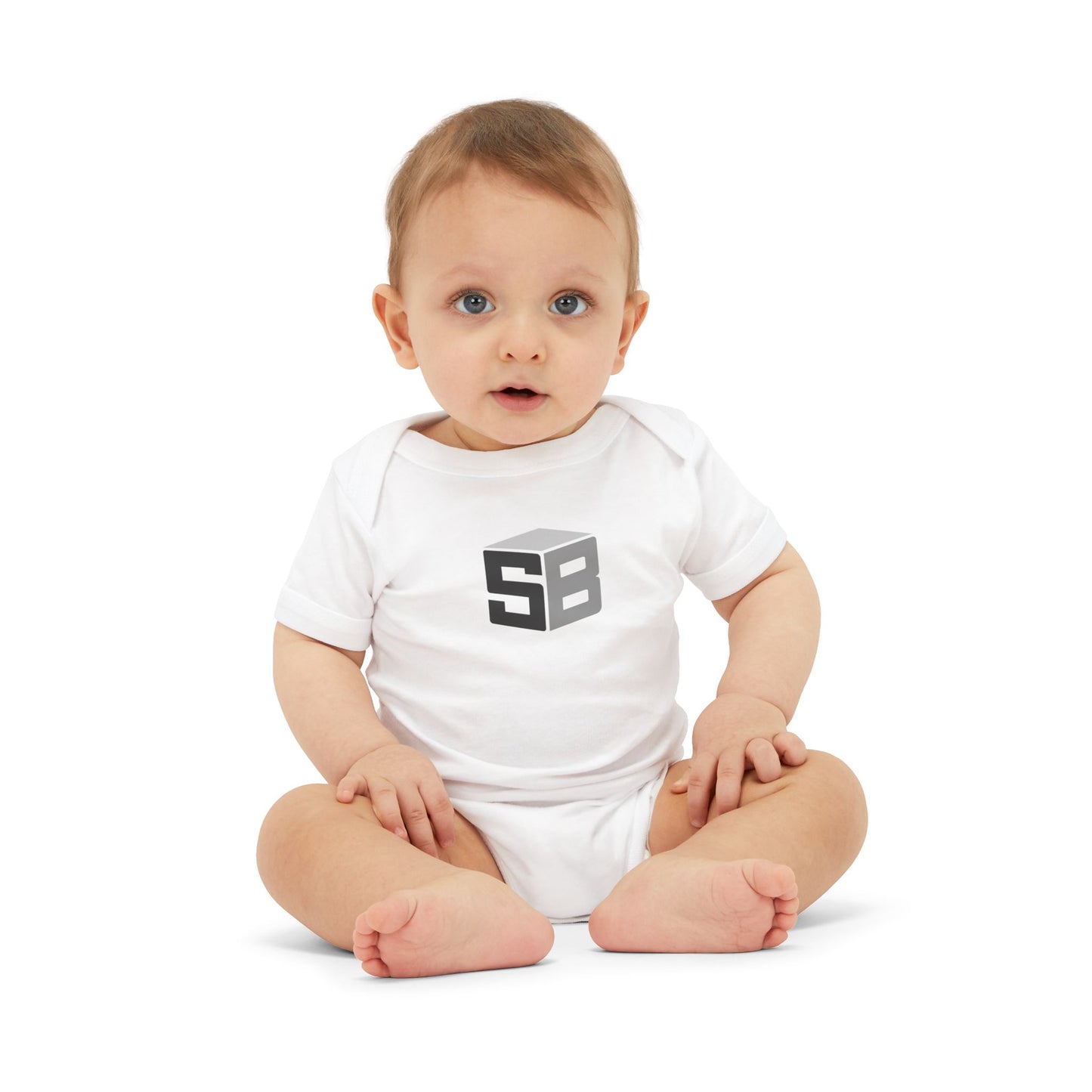 SB Block Logo Infant Onesie, Baby Gift, Cute Baby Clothes, Personalized Baby Outfit, Toddler Fashion, Baby Shower Gift