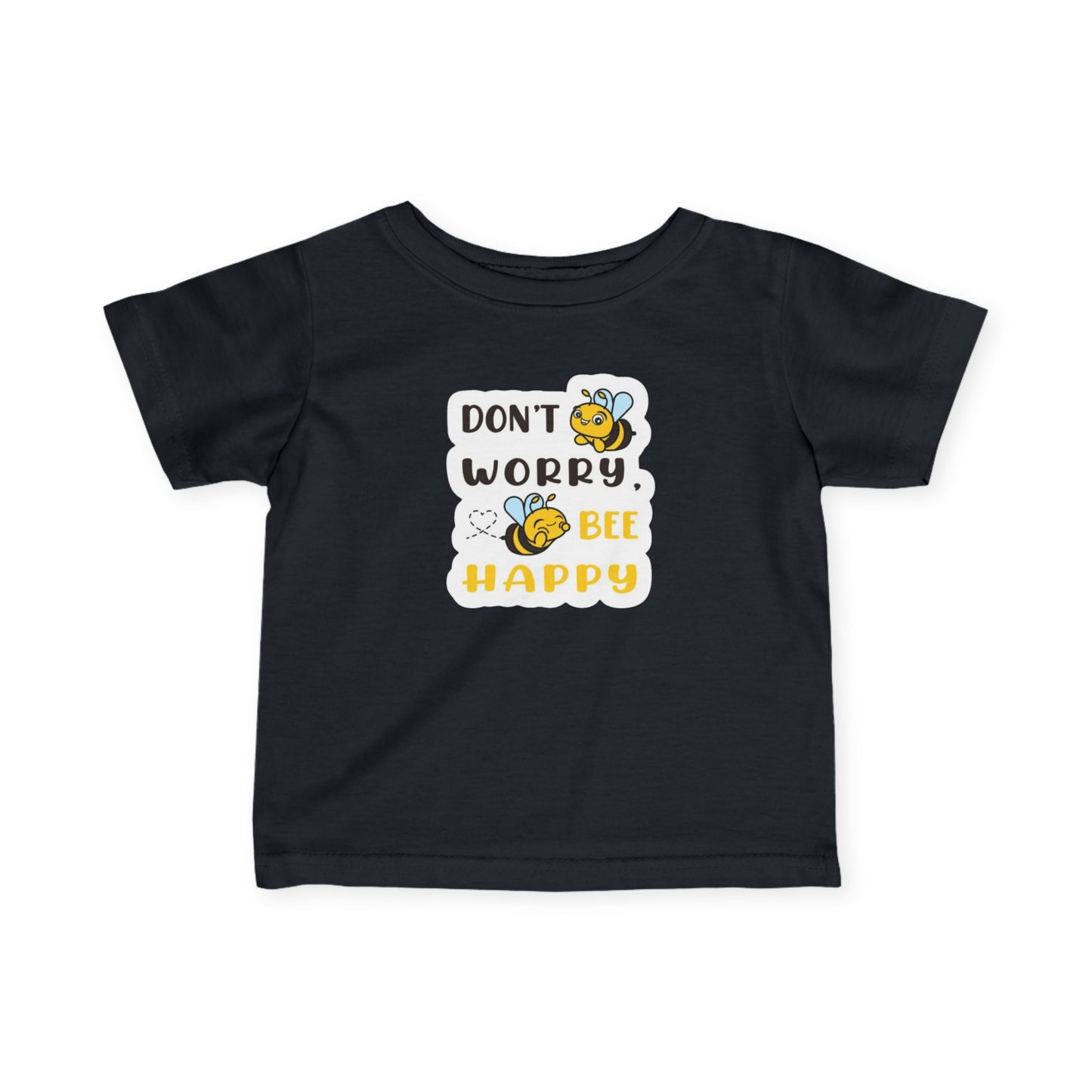 Baby Tee - Don't Worry, Bee Happy - Infant Fine Jersey Shirt