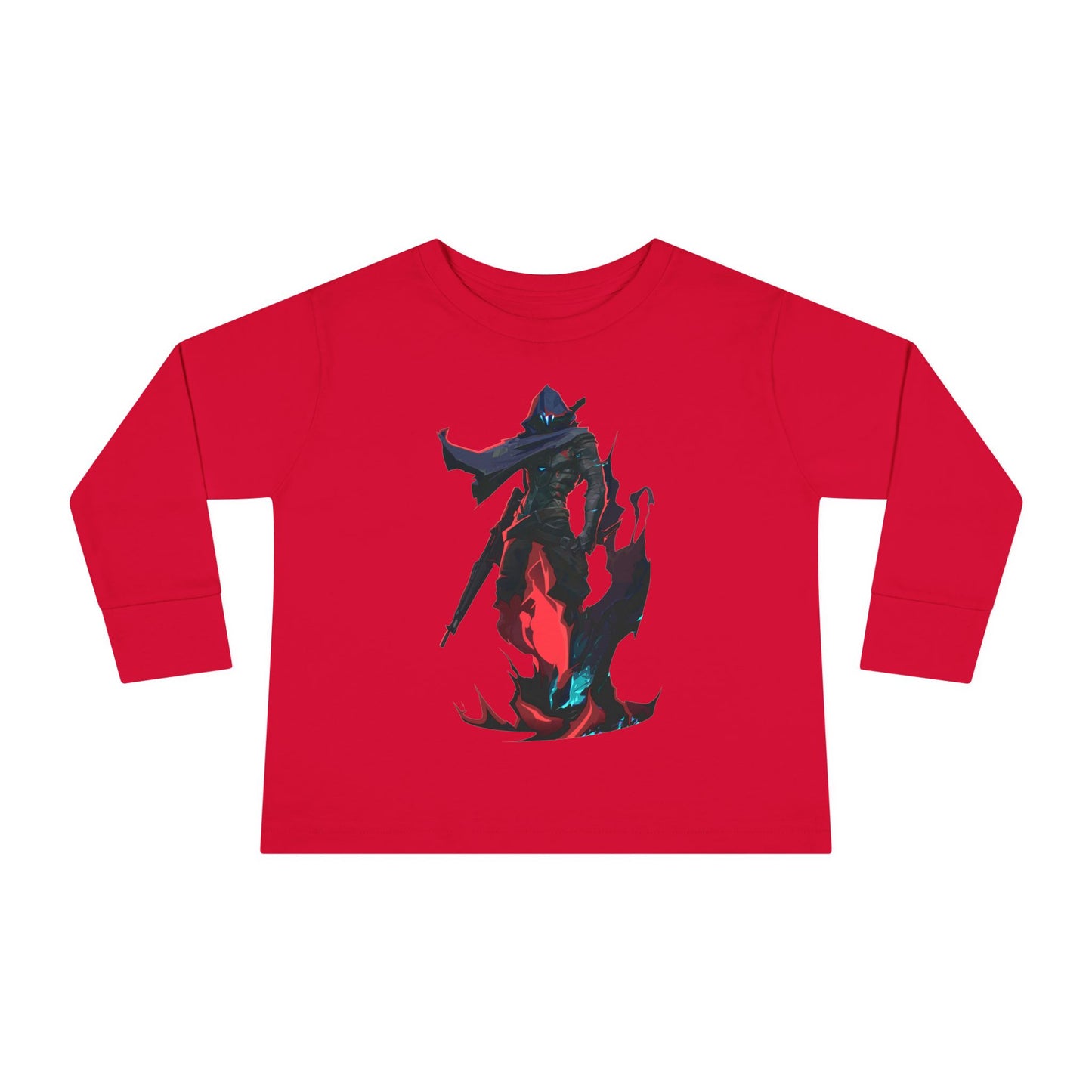Toddler Long Sleeve Tee with Colorful Character Design