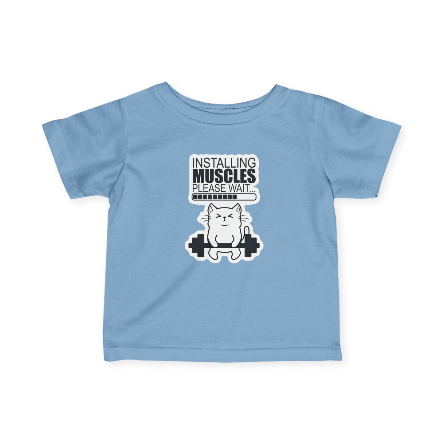 Funny Baby Muscle T-Shirt, Kids Exercise Apparel