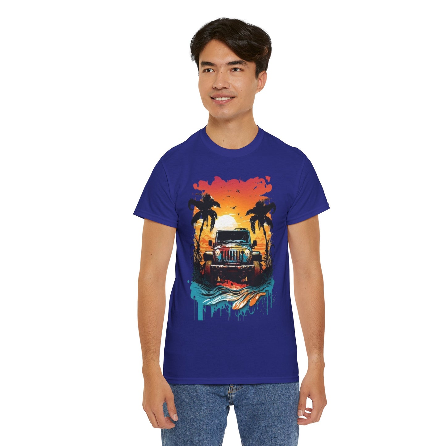 Beach Vibes Shirt, Jeep Lover Cobalt Color