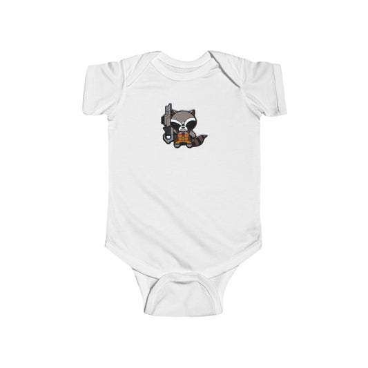 Infant Bodysuit - Cute Raccoon Design