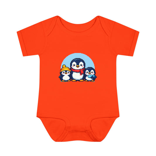 Cute Penguin Family Infant Bodysuit – Holiday Winter Baby Onesie