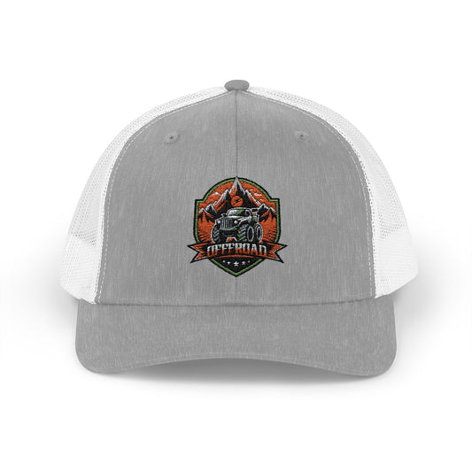 Trucker Cap | Vintage Outdoor Cap Grey, White Color