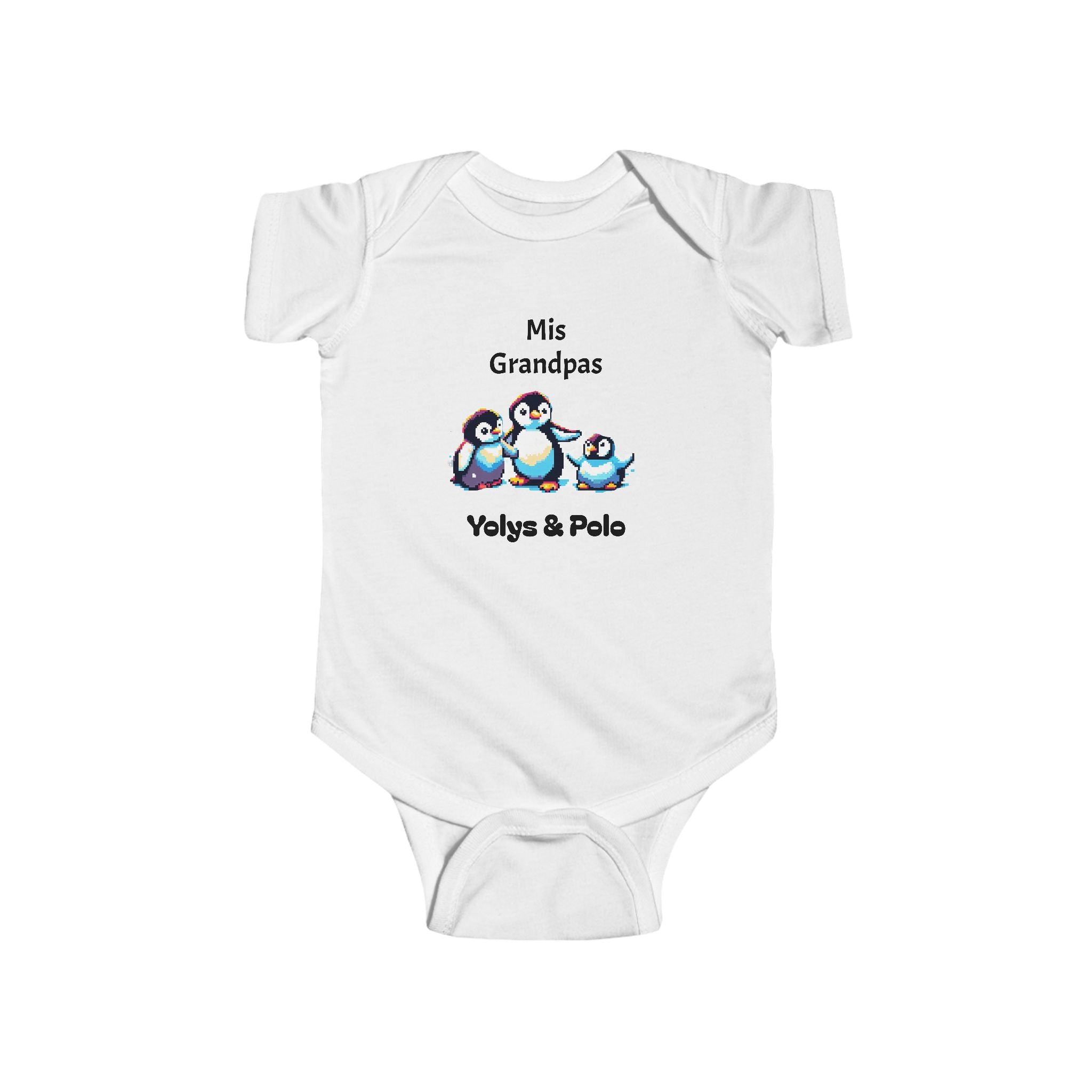 Cute Grandparents Penguin Baby Bodysuit