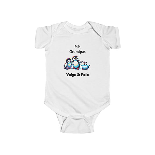 Cute Grandparents Penguin Baby Bodysuit