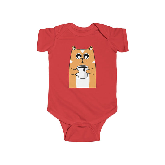 Coffee Cat Cute Bodysuit
