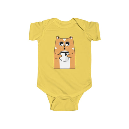 Coffee Cat Cute Bodysuit