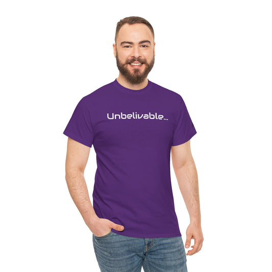 Unbelivable Tee Shirt, Purple Color
