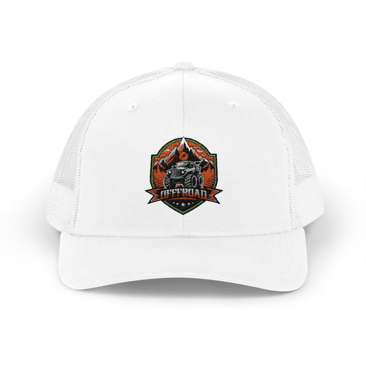 Trucker Cap | Vintage Outdoor Cap, White Color