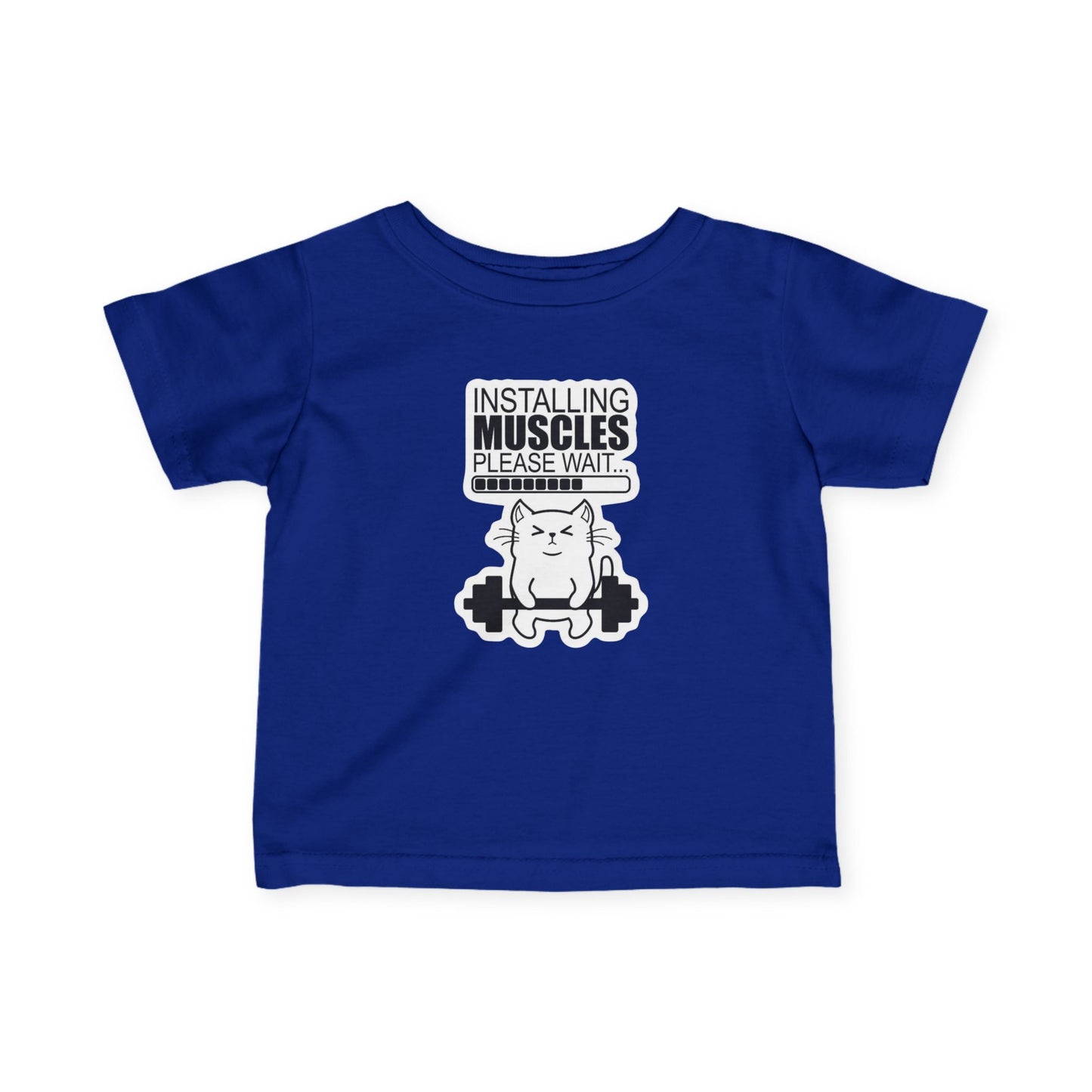 Funny Baby Muscle T-Shirt, Kids Exercise Apparel