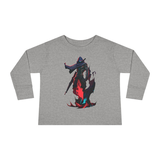 Toddler Long Sleeve Tee with Colorful Character Design