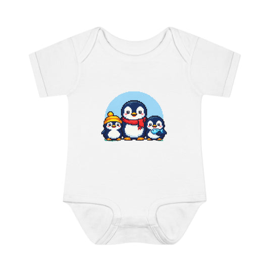 Cute Penguin Family Infant Bodysuit – Holiday Winter Baby Onesie